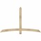 Ekena Millwork Bellingham Rough Sawn Timber Gable Bracket, Douglas Fir, 72"W x 45"H x 2"D x 4"F, 15/12 Pitch GBW072X45X0204BEL00RDF - alternate 1